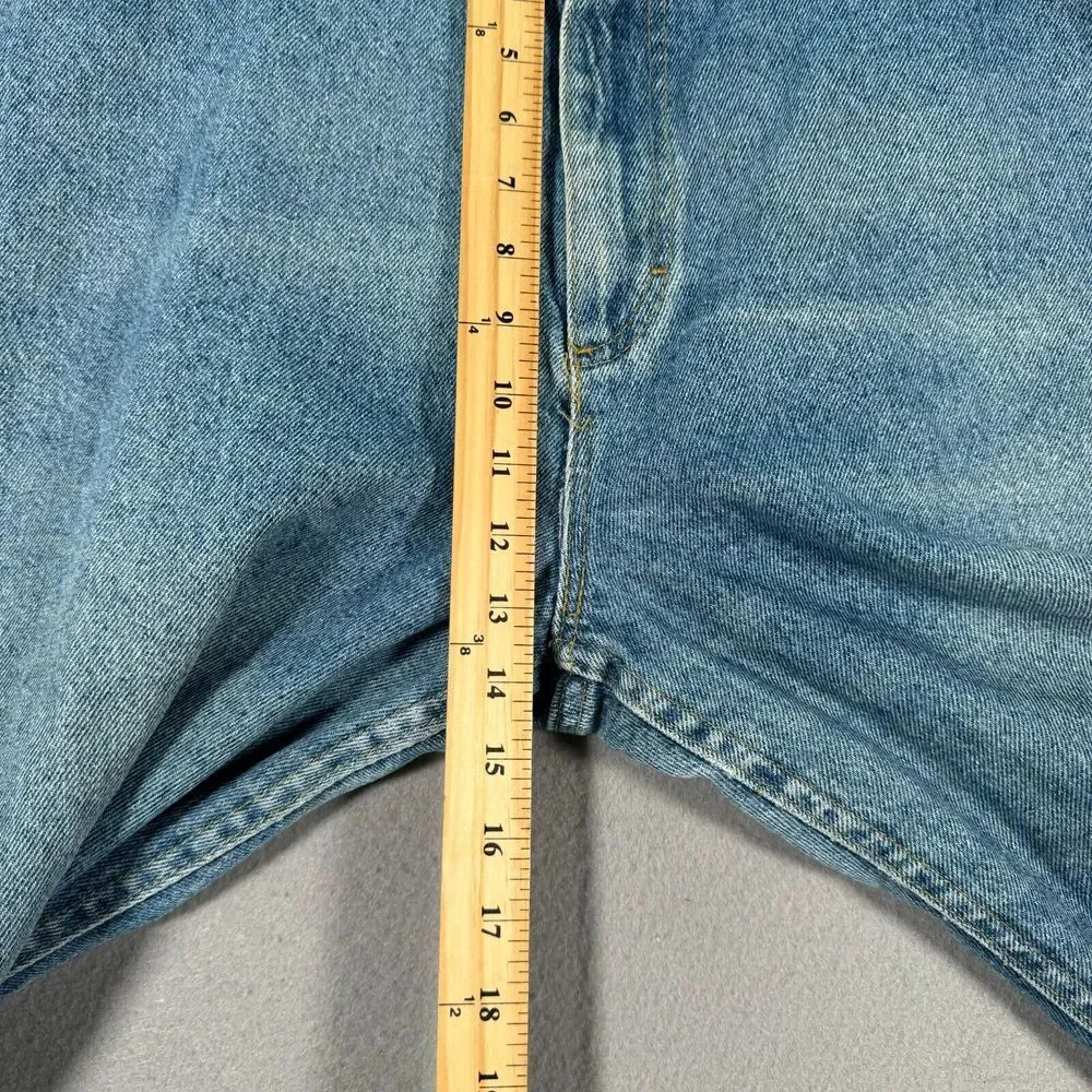Vintage Lee Jeans Womens 20M Blue‎ Light Wash American Workwear Tapered USA Made